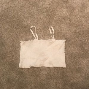 Vintage ruffle cropped top